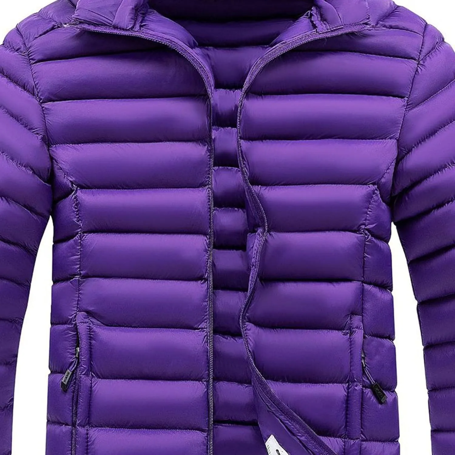 Maiyifu-GJ Men's Hooded Warm Winter Jackets Waterproof Snow Ski Full Zipper Coats Puffer Outwears With Removable Hood