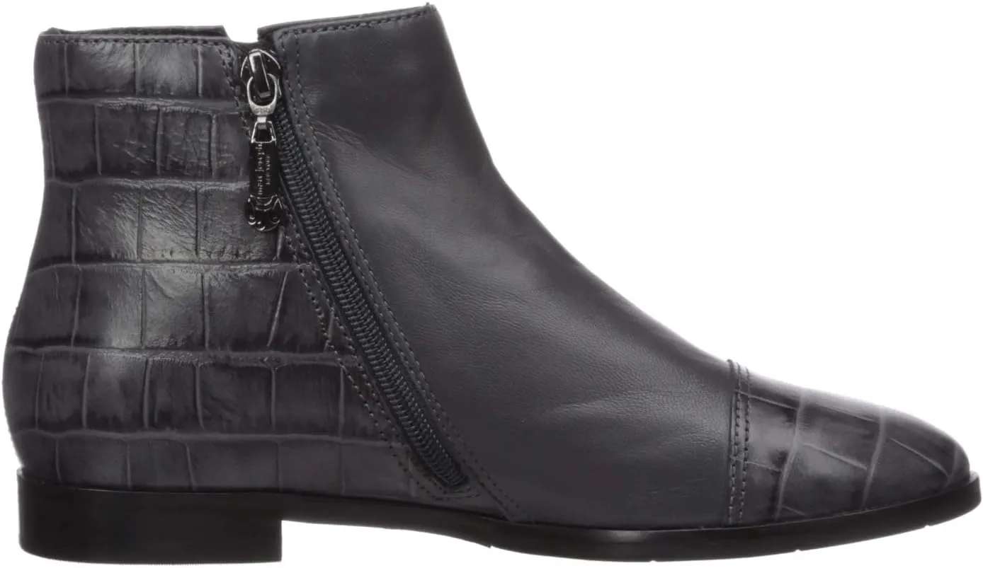 Marc Joseph New York Women's Leather Made in Brazil Ankle Zip Up Bootie Boot