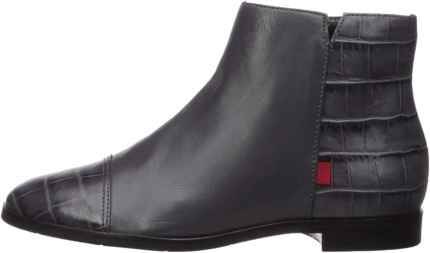 Marc Joseph New York Women's Leather Made in Brazil Ankle Zip Up Bootie Boot