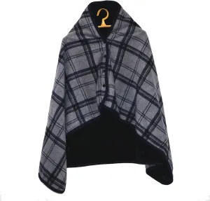 Massage-AED Wheelchair Cozy, Wheelchair Blanket, Plaid Shawl Scarf Multifunction Shawl Shoulder Warm Home Office Bedroom Car Trip Subway Plane for Women Lady Winter Use(C)