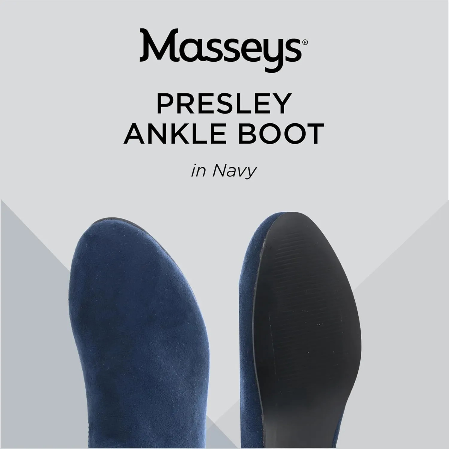 Masseys Women's Presley Studded Low Heel Ankle Boot