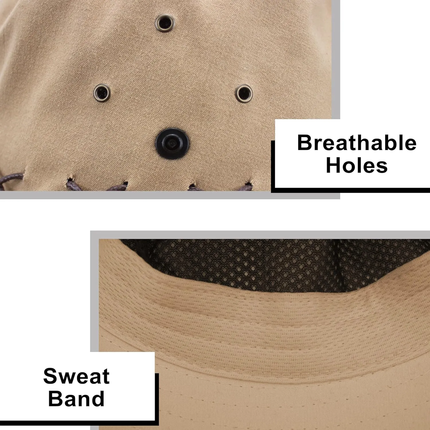 Men Sun Hat Summer UV Protection Wide Brim Bucket Hats Packable Boonie Cap for Fishing Hiking Gardening Safari Beach