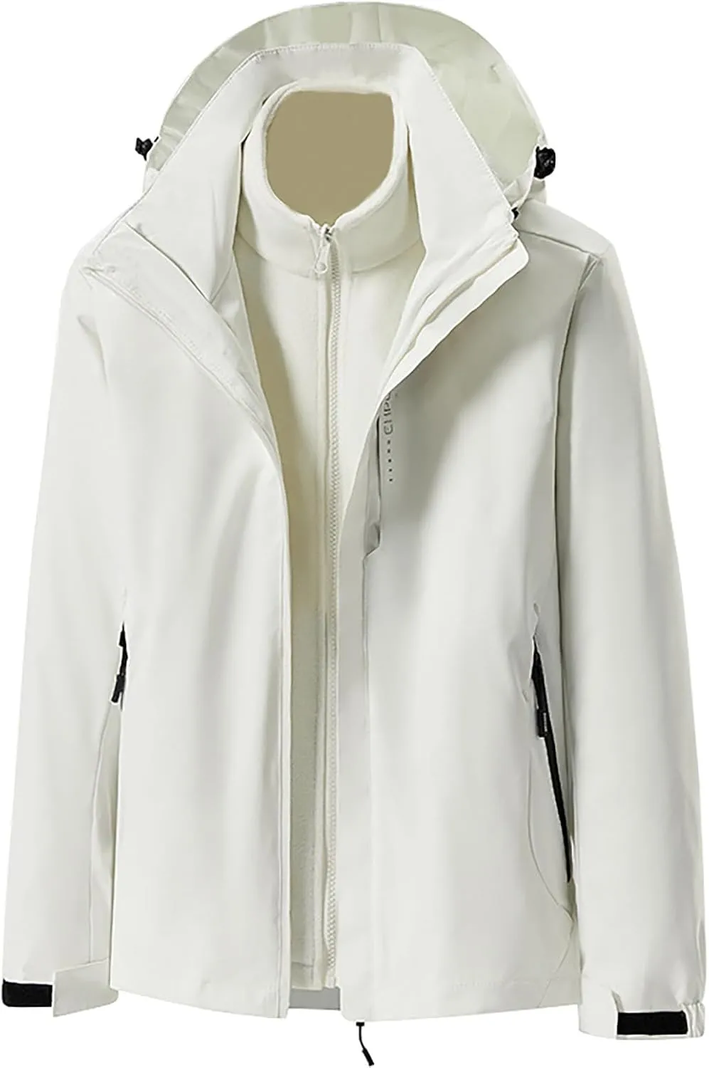 Mens 2024 Winter Trench Coats Stylish Full Zip Up Windbreaker Jackets Plus Size Windproof Outdoor Hiking Travel Overcoats
