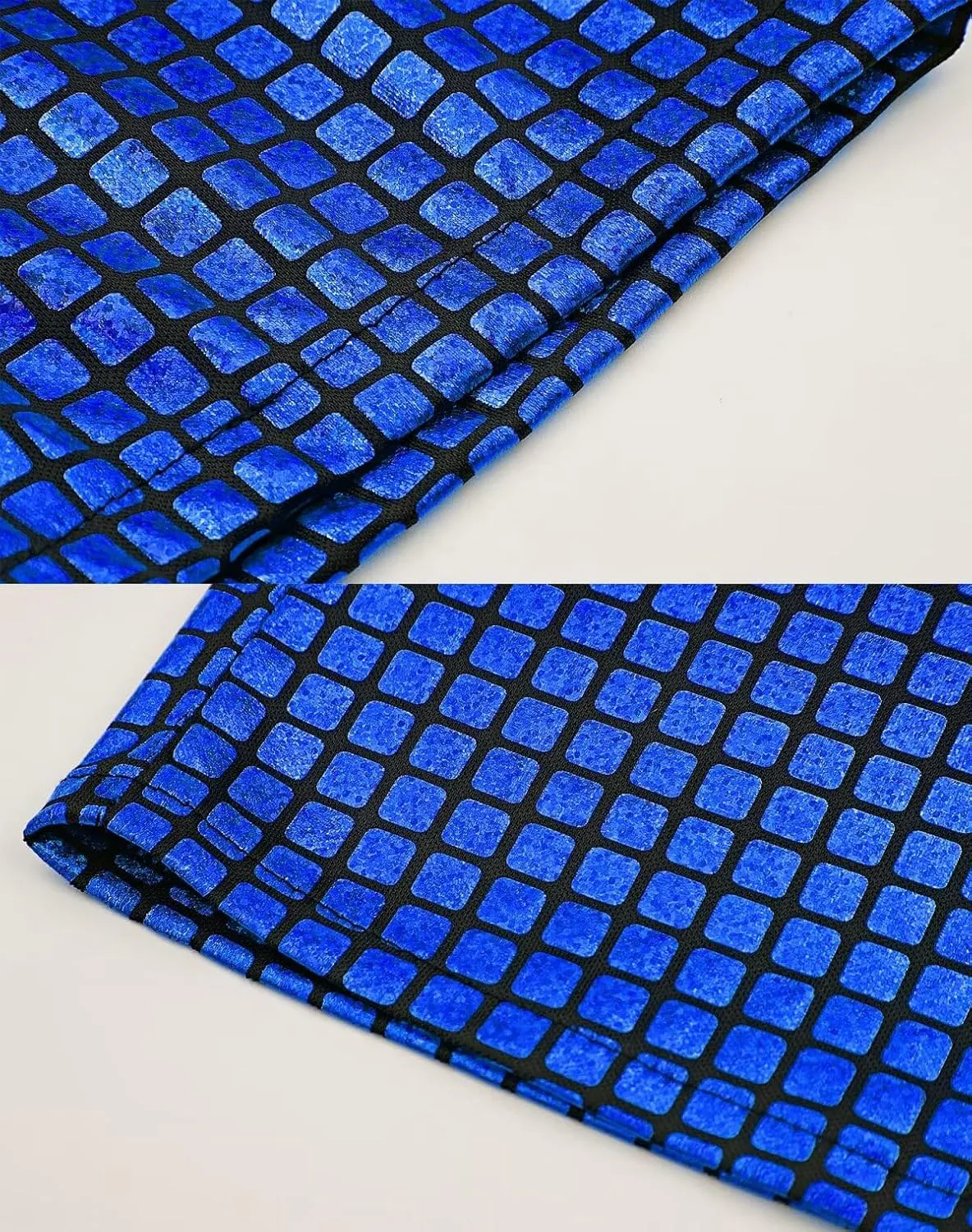 Men's 70s Disco Outfits Shirt Sequin Short Sleeve Top Prom Costume Halloween Party