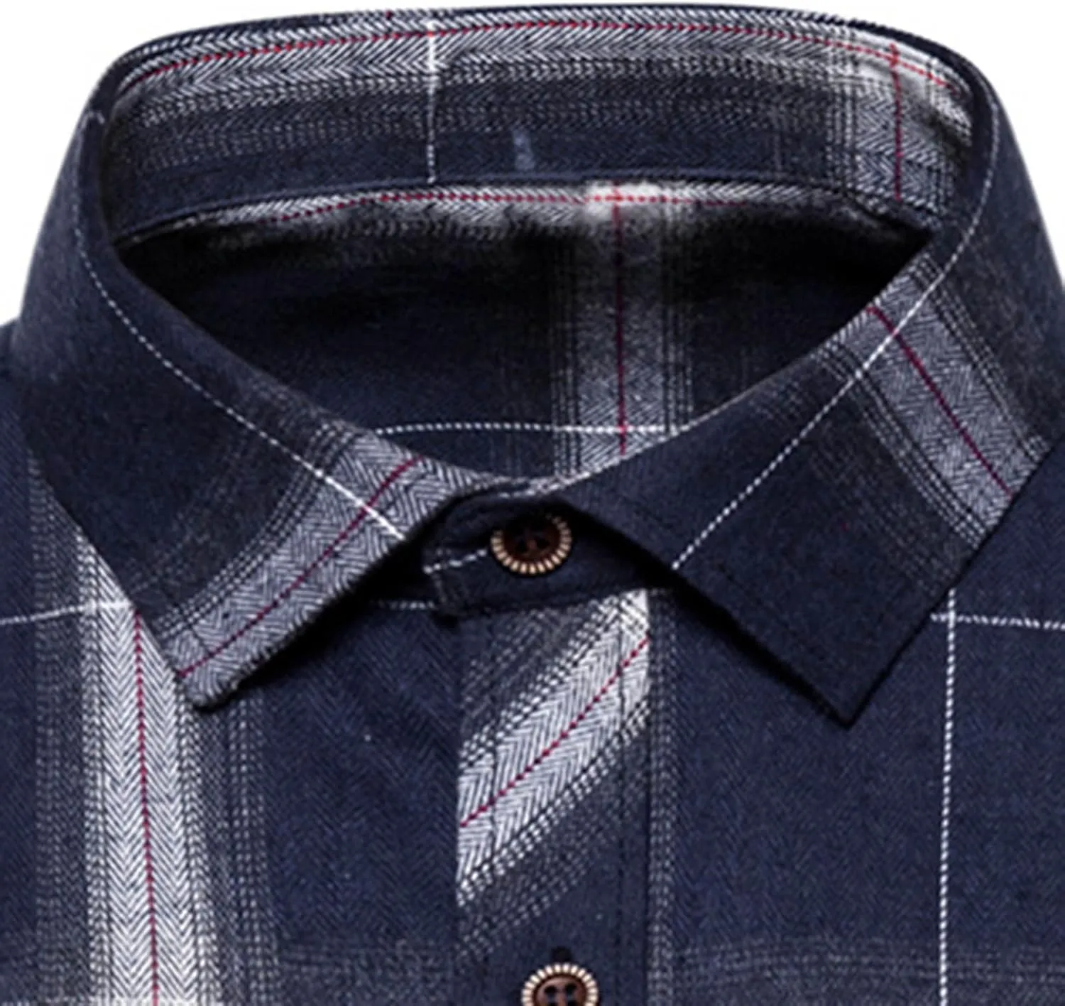 Mens Plaid Jacket Fashionable Square Printing Lightweight Breathable Long Sleeve Lapel Formal Shirt with Hood for
