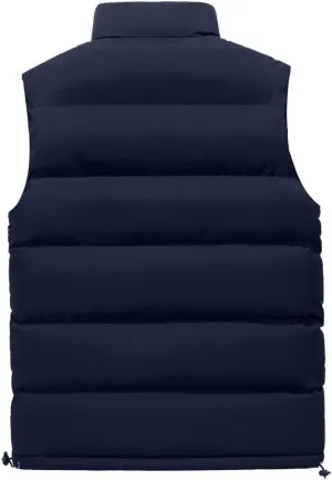 Men's Puffer Vest Casual Vest Winter Jacket With Pocket Solid Color Outdoor Vest Top Riding Skiing Fishing Puffy Vests, S-6XL