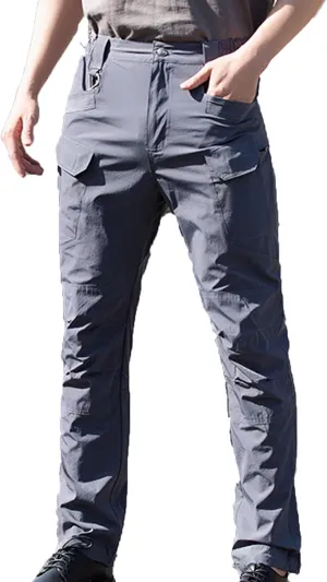 Mens Sweatpants with Pockets Classic Fit Cotton Multi Pockets Cargo Pants Loose Fit Athletic Pant Outdoor Fashion