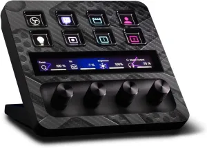 MightySkins Carbon Fiber Skin Compatible with Elgato Stream Deck   - Tech Wave | Protective, Durable Textured Carbon Fiber Finish | Easy to Apply, Remove, and Change Styles | Made in The USA