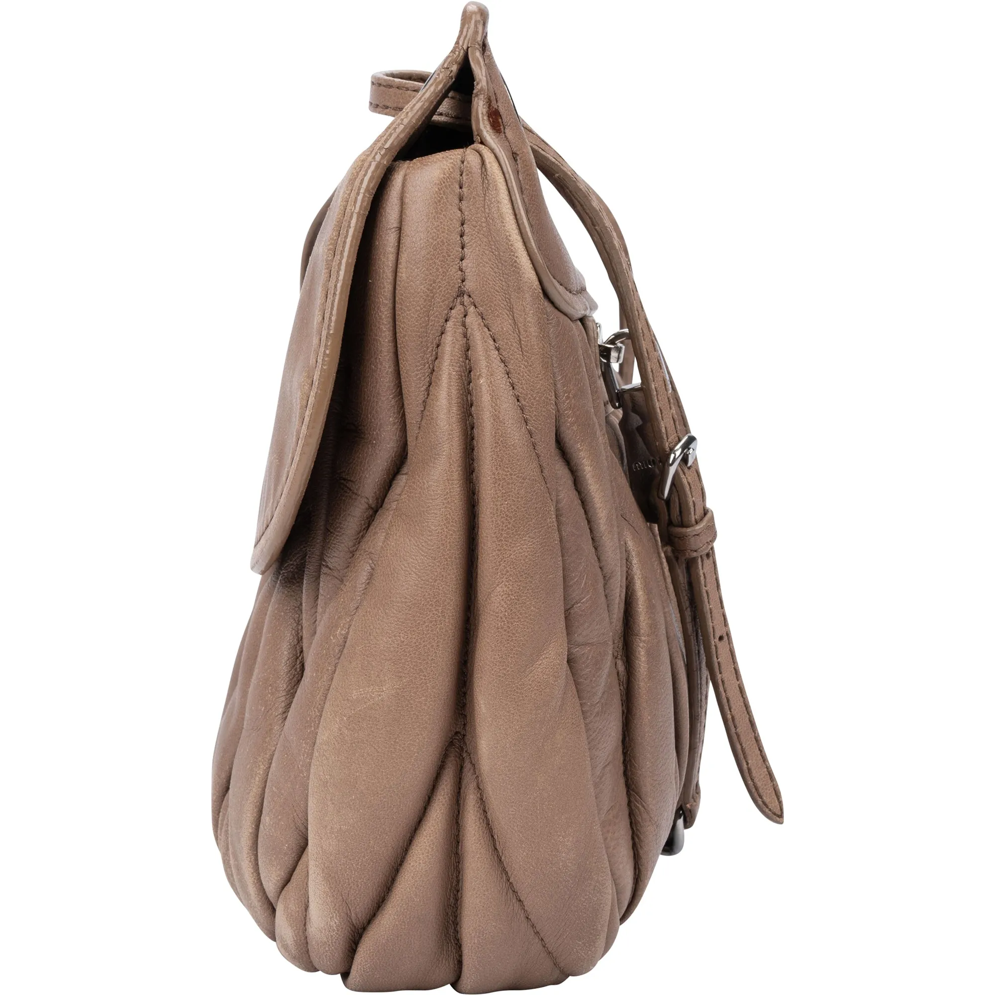 Miu Miu Matelasse Juta Leather Flap Crossbody Bag