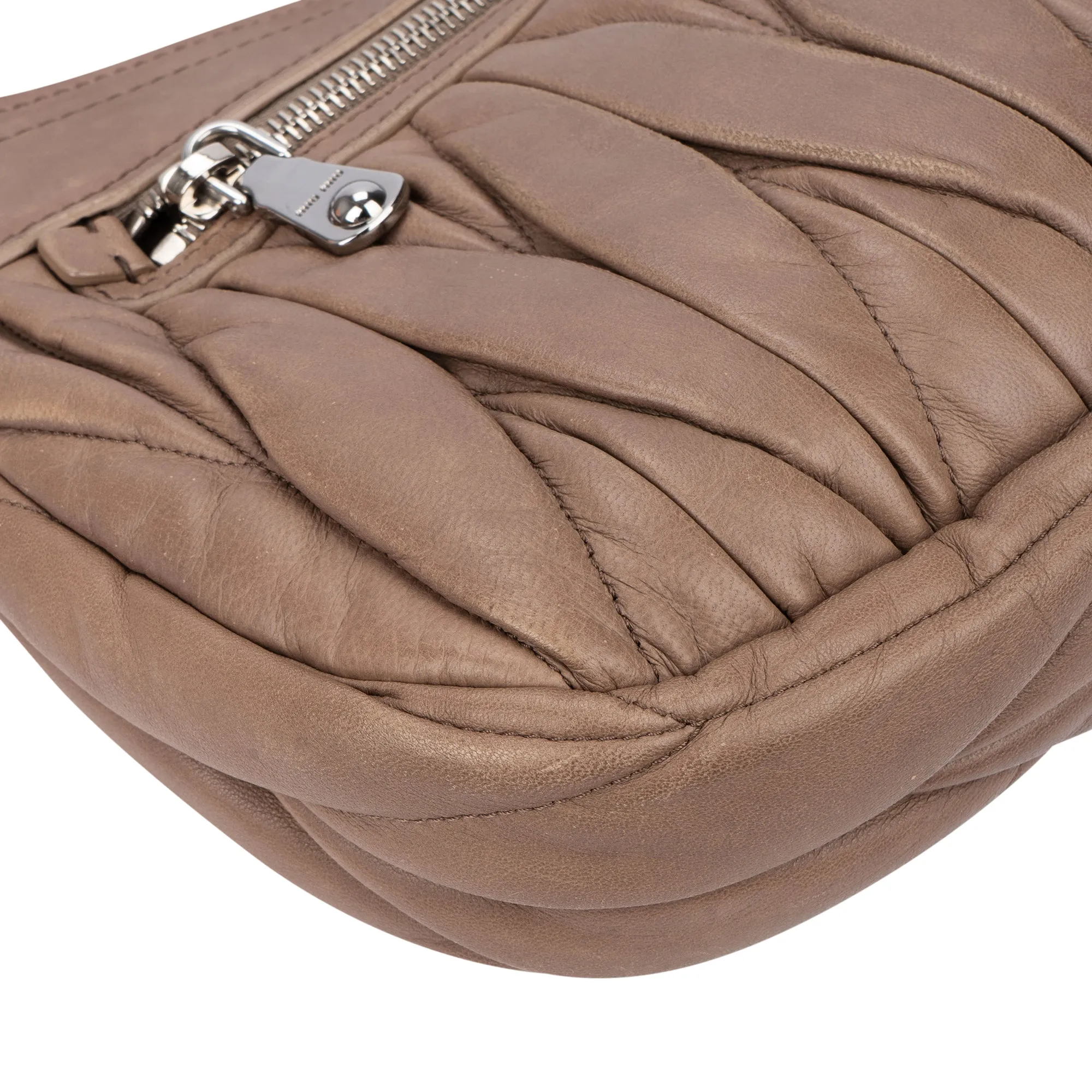 Miu Miu Matelasse Juta Leather Flap Crossbody Bag