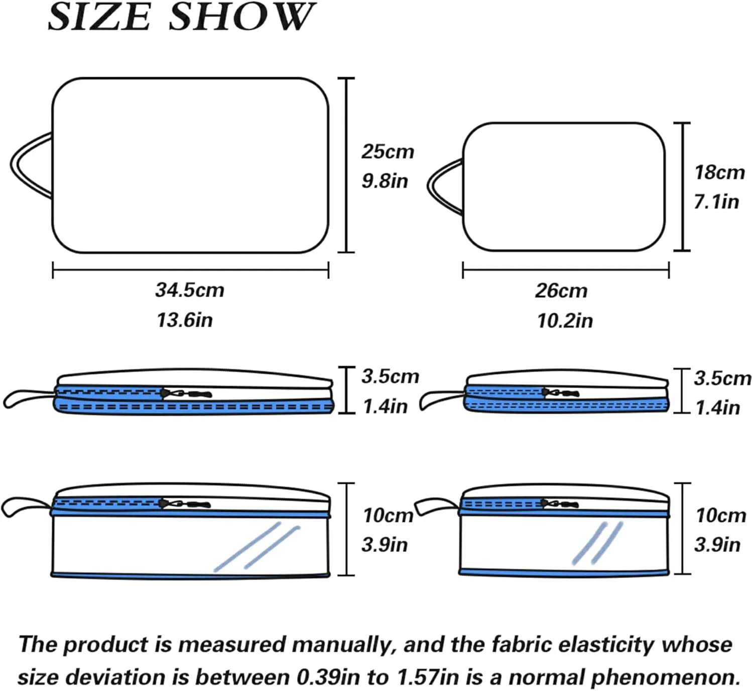 MNSRUU Packing Cubes Magic Astronauts and Planets Compression Luggage Cubes Packing Bags Travel Organizer for Suitcases, 3 PCS