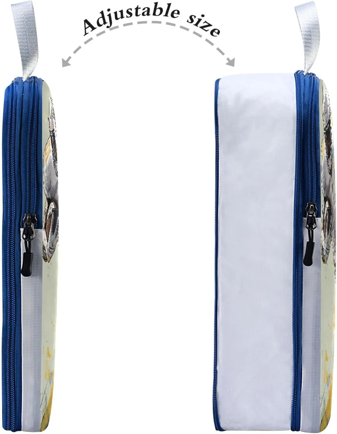 MNSRUU Packing Cubes Magic Football Player Compression Luggage Cubes Packing Bags Travel Organizer for Suitcases, 3 PCS