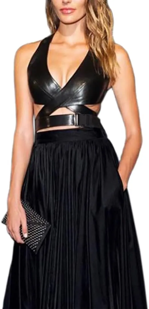 Mocure Womens Crop Tops Tank Metallic Reflective Holographic Tank Top for Rave Festival Club