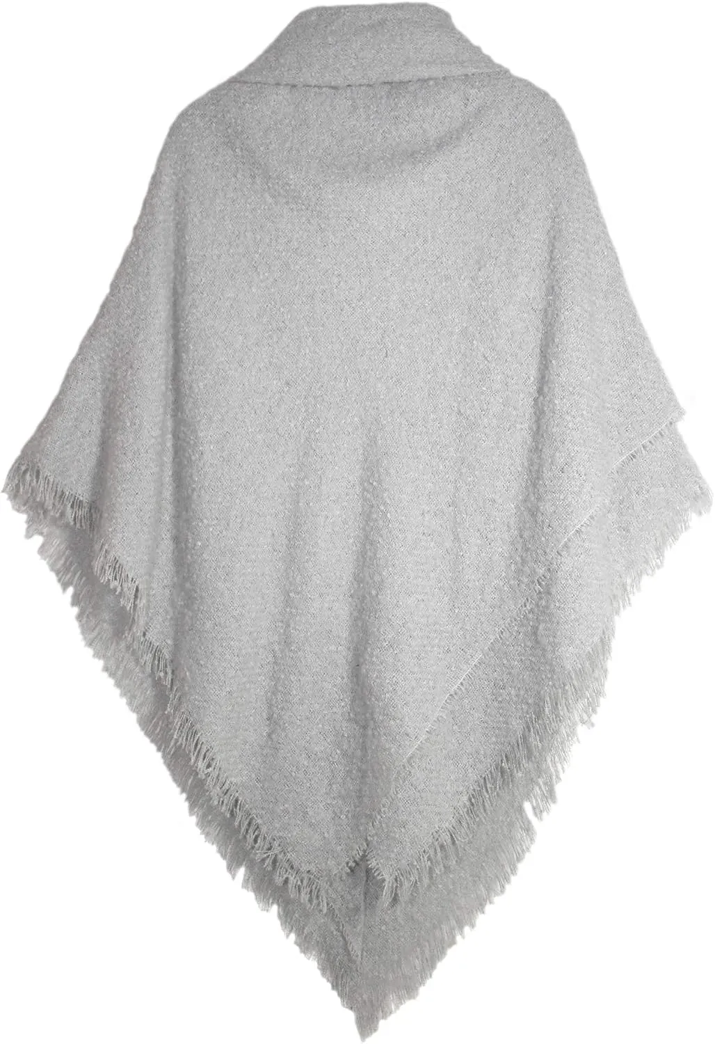 Modena Women's Winter Poncho Cape Blanket Shawl Wrap Cardigan with Toggle Button Closure
