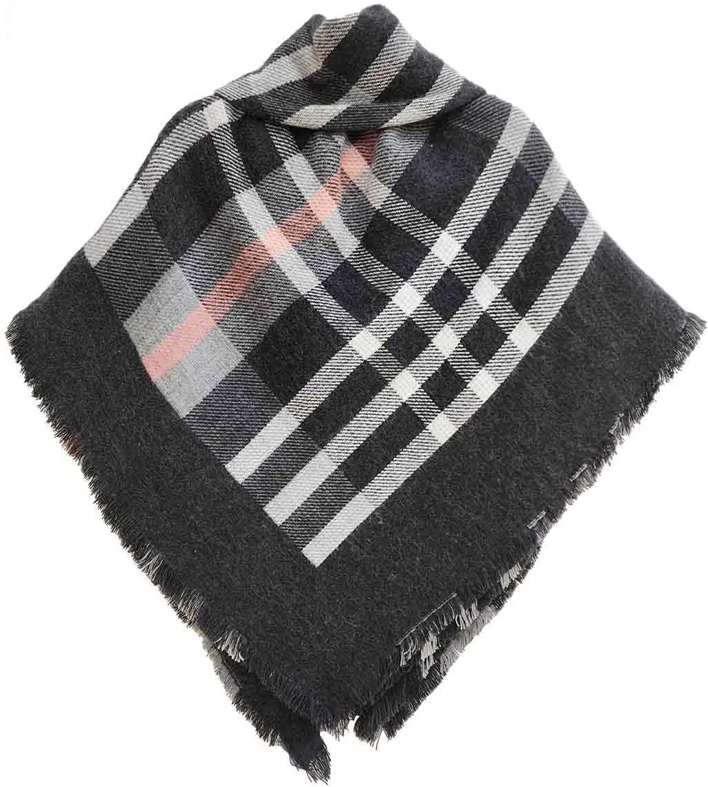 Modena Women's Winter Poncho Cape Blanket Shawl Wrap Cardigan with Toggle Button Closure