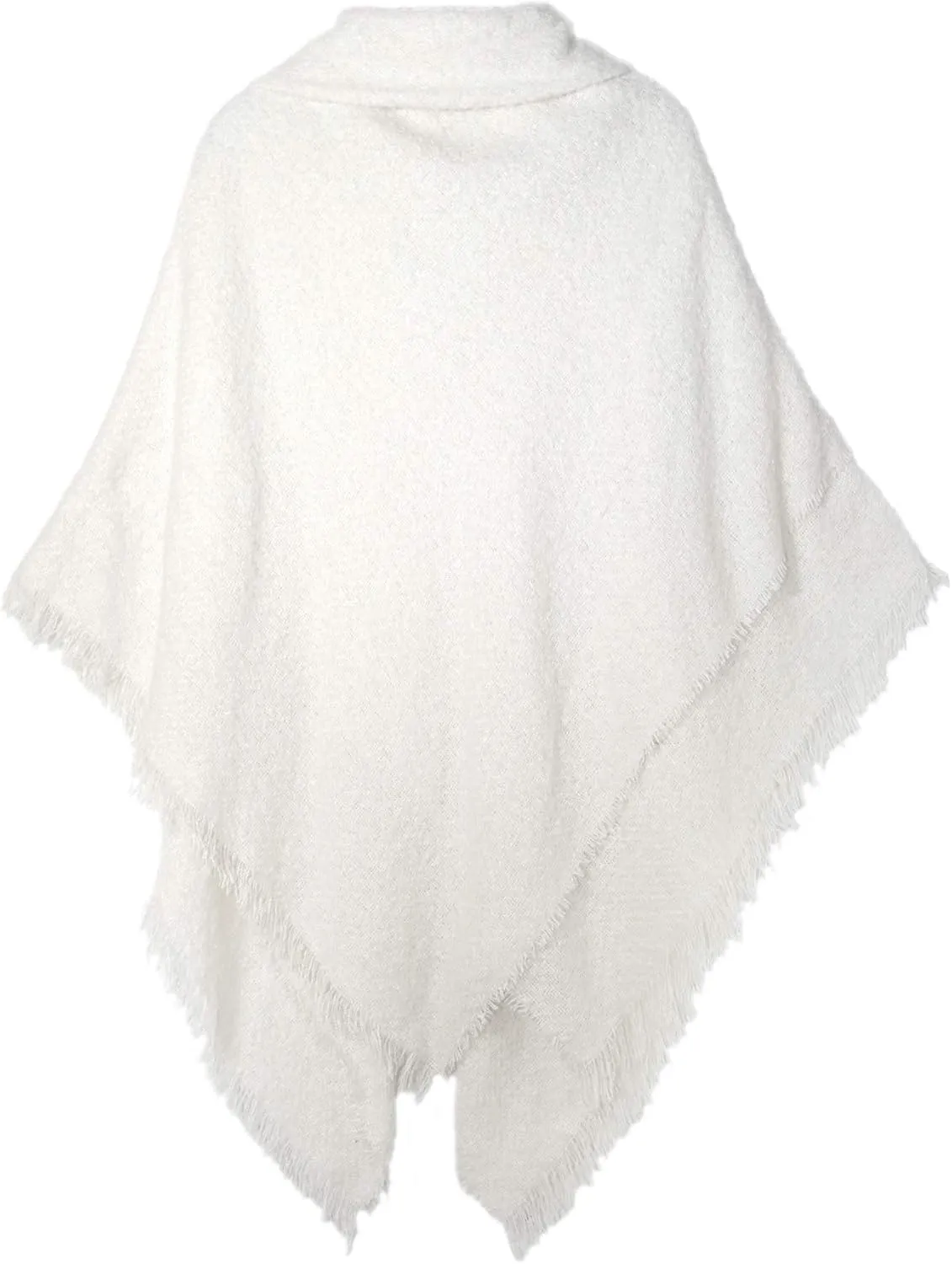 Modena Women's Winter Poncho Cape Blanket Shawl Wrap Cardigan with Toggle Button Closure