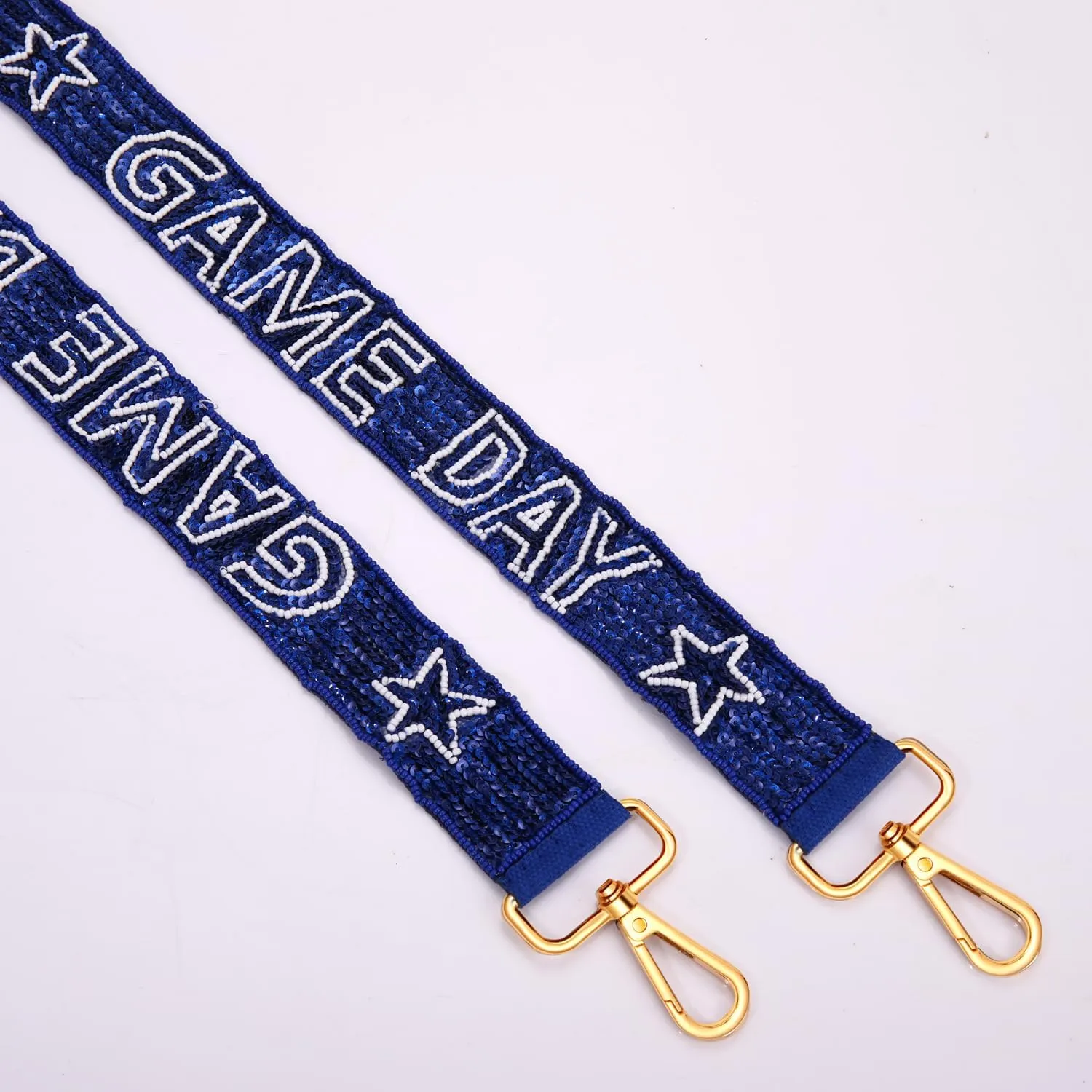 MOLOCH Beaded Game Day Purse Straps Beads Sequin Crossbody Bag Strap Football Replacement Clear Bag Game Day Accessories