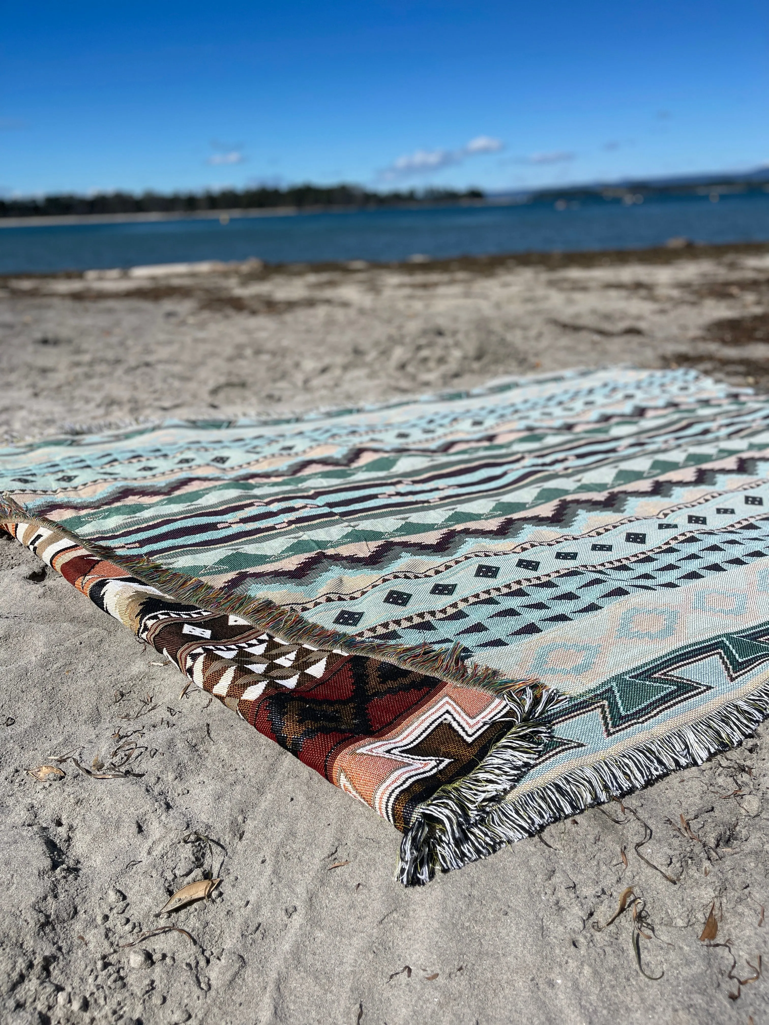 MONTAÑA - Large Blanket 160 x 220 | Boho Throw Rug