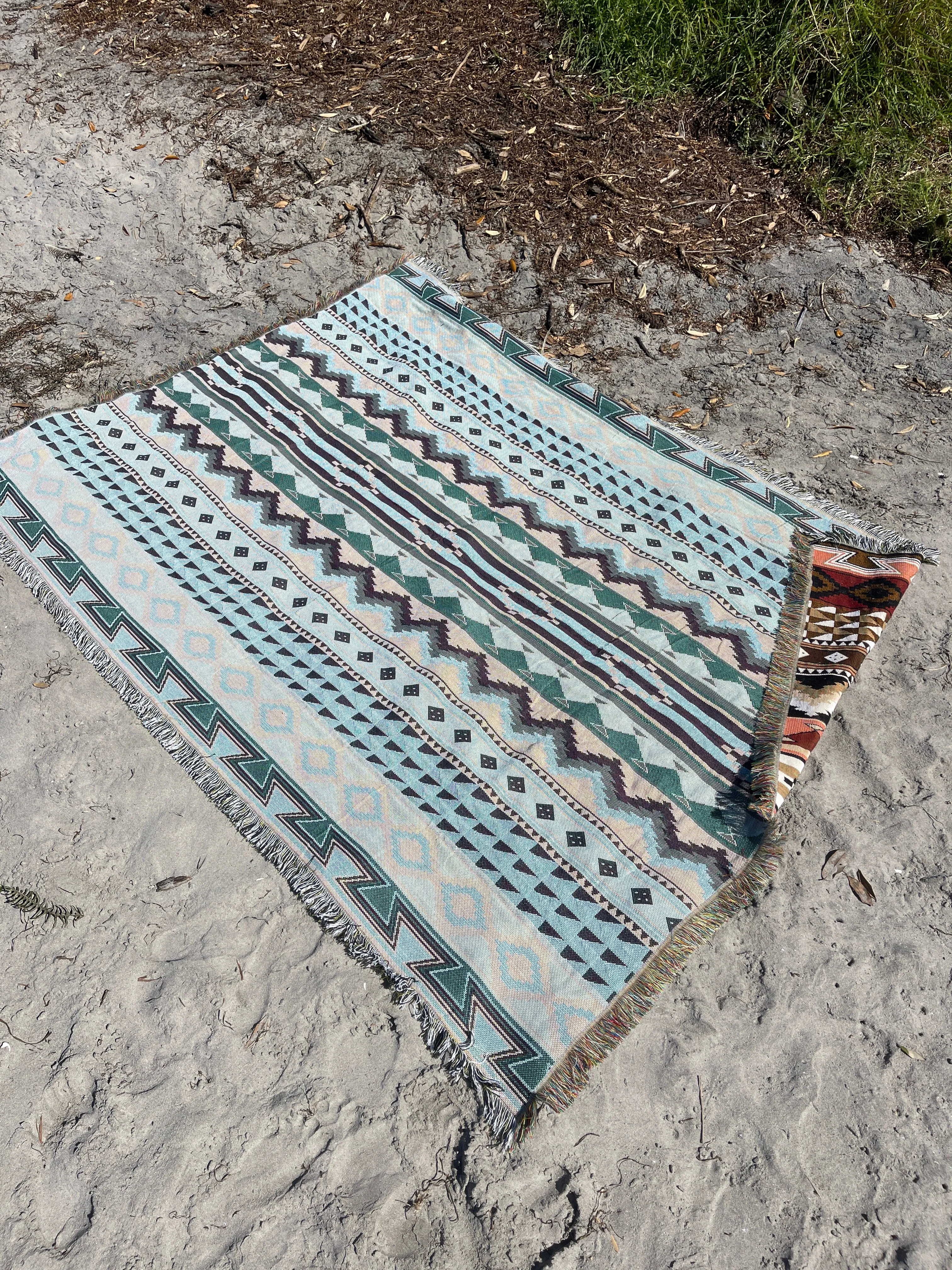 MONTAÑA - Large Blanket 160 x 220 | Boho Throw Rug