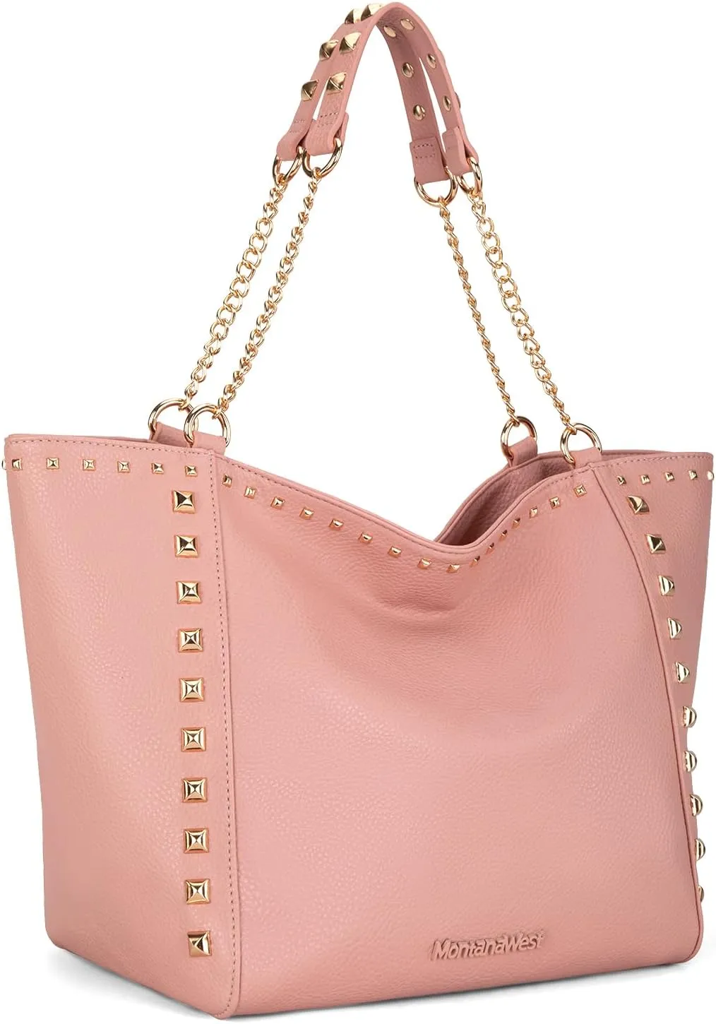 Montana West Large Tote Bag for Women Oversized Shoulder Purses with Chain Handbags
