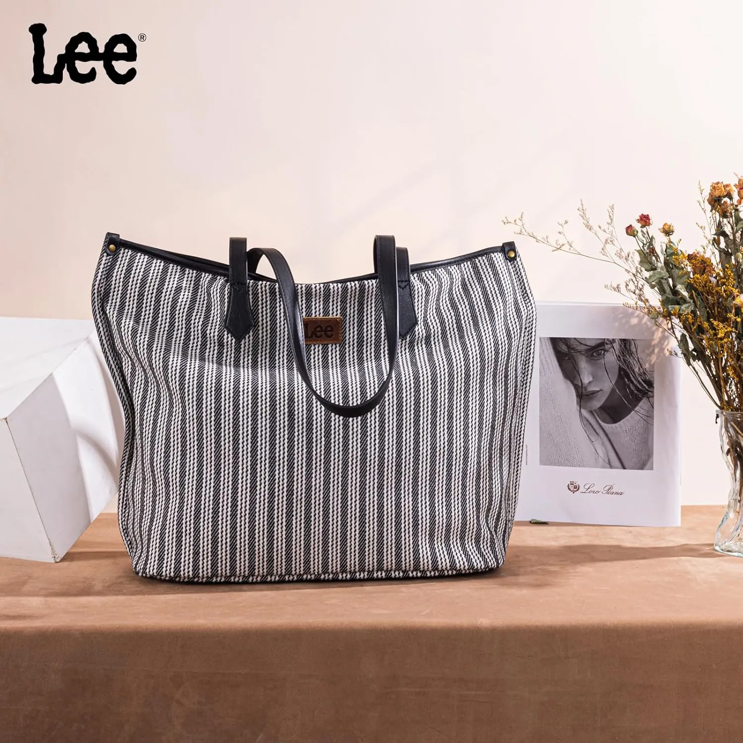 Montana West x Lee Tote Bags for Women Large Shoulder Bag with Multiple Pockets for Travel Work
