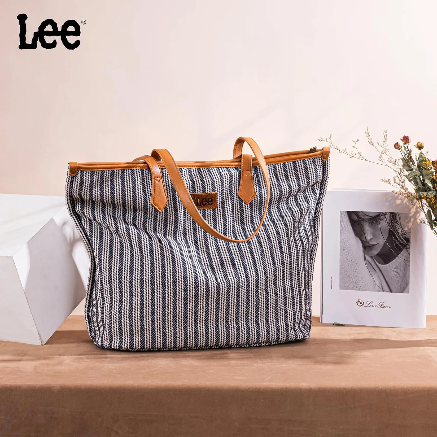 Montana West x Lee Tote Bags for Women Large Shoulder Bag with Multiple Pockets for Travel Work
