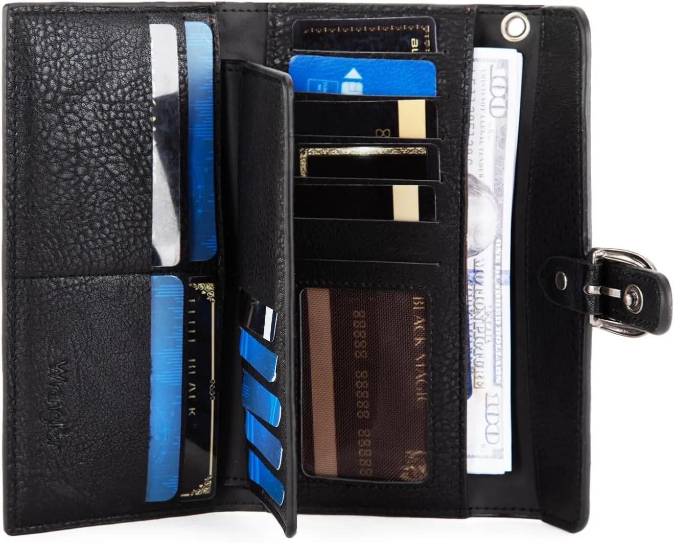 Montana West X Wrangler Womens Wallet Western Wristlet for Women Large Rfid Wallet With Detachable Credit Card Holder