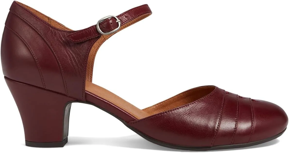 MOOMMO Women Vintage Low Chunky Heel Mary Jane Shoes Pumps Round Closed Toe Cut-out Dress Sandals Ankle Strap 2" Block Heels Mary Janes Dress Shoes Rainbow Patchwork Buckle Office Party Fall 4-11 M US