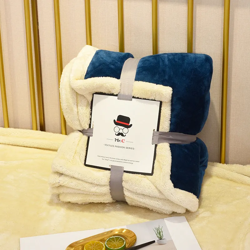 Mr. C Super Soft Plush Plaid Sofa Throw