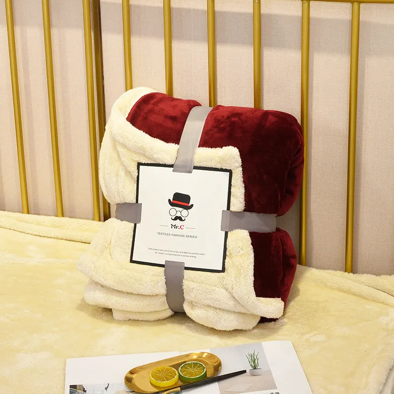 Mr. C Super Soft Plush Plaid Sofa Throw
