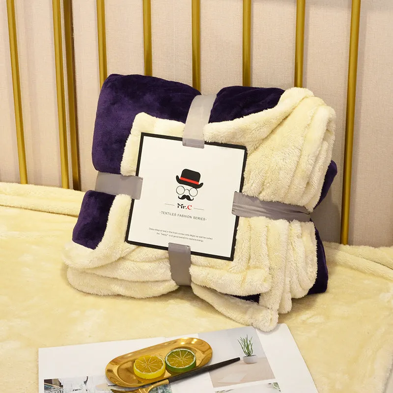 Mr. C Super Soft Plush Plaid Sofa Throw