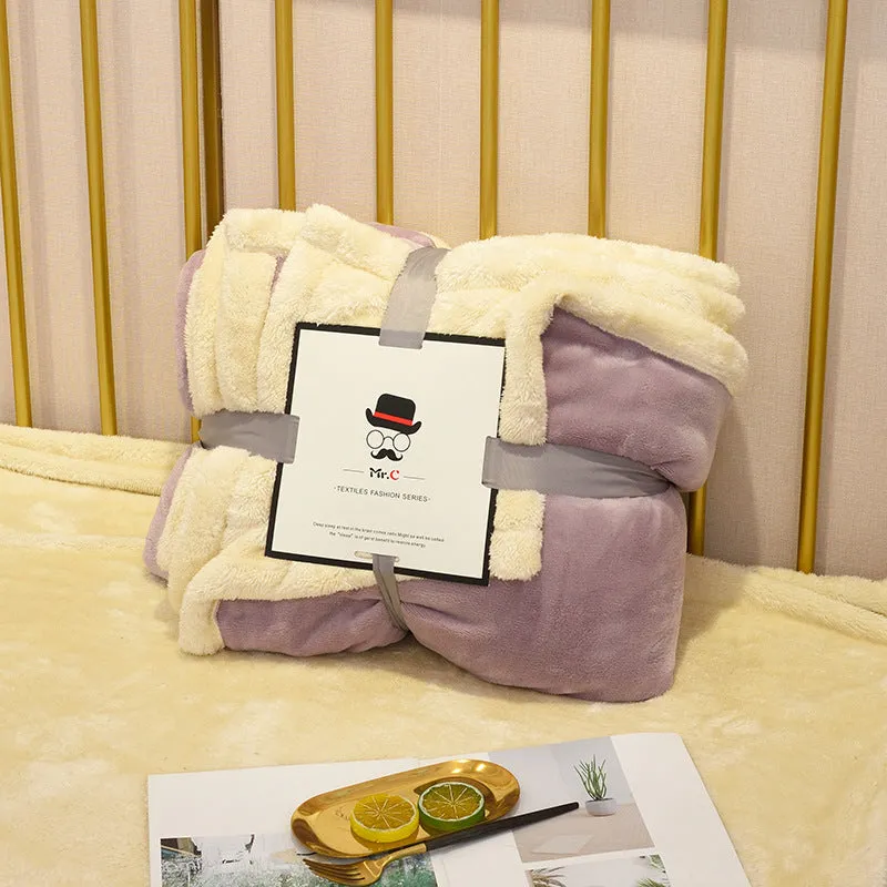 Mr. C Super Soft Plush Plaid Sofa Throw