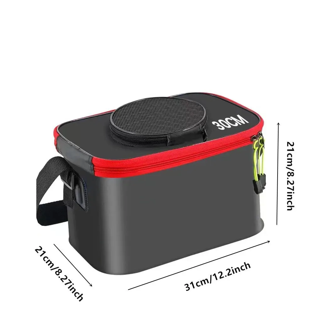 Multi functional portable fishing bucket fish box EVA thickened folding backpack fishing box fish protection bucket fish bucket