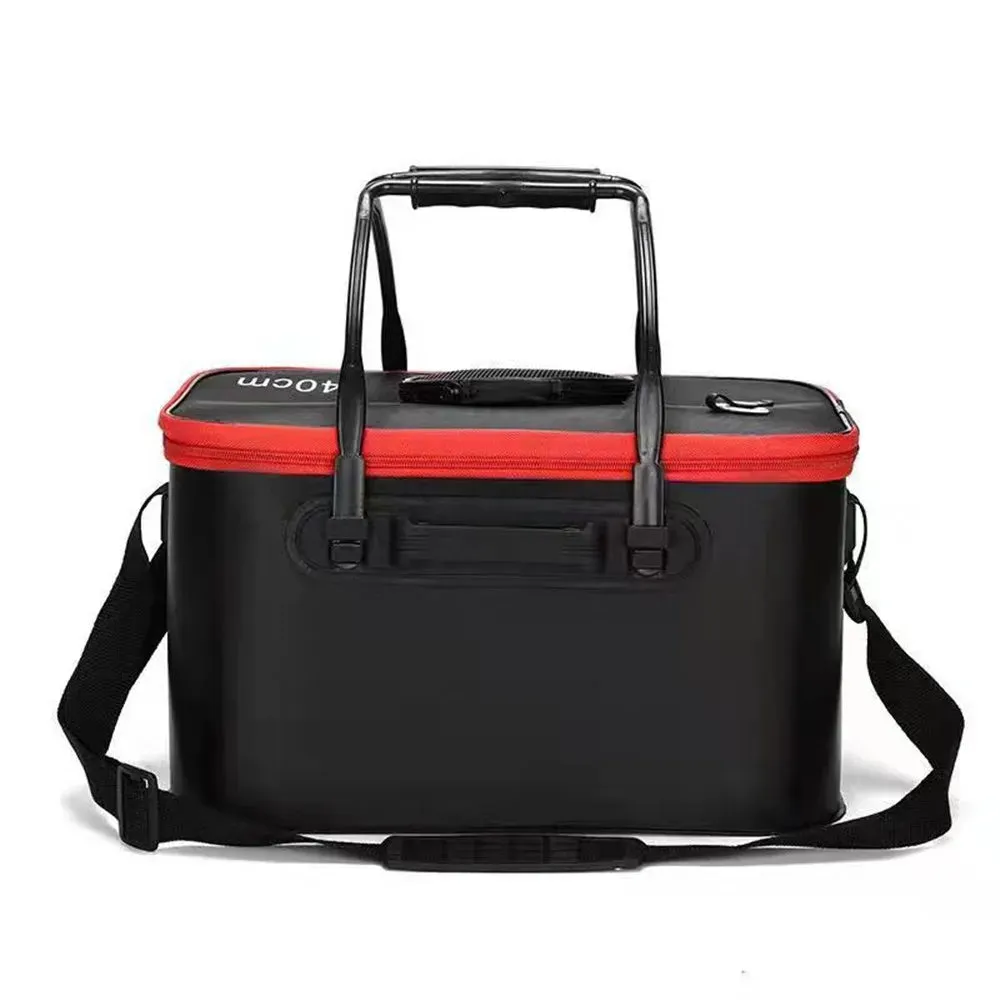 Multi functional portable fishing bucket fish box EVA thickened folding backpack fishing box fish protection bucket fish bucket