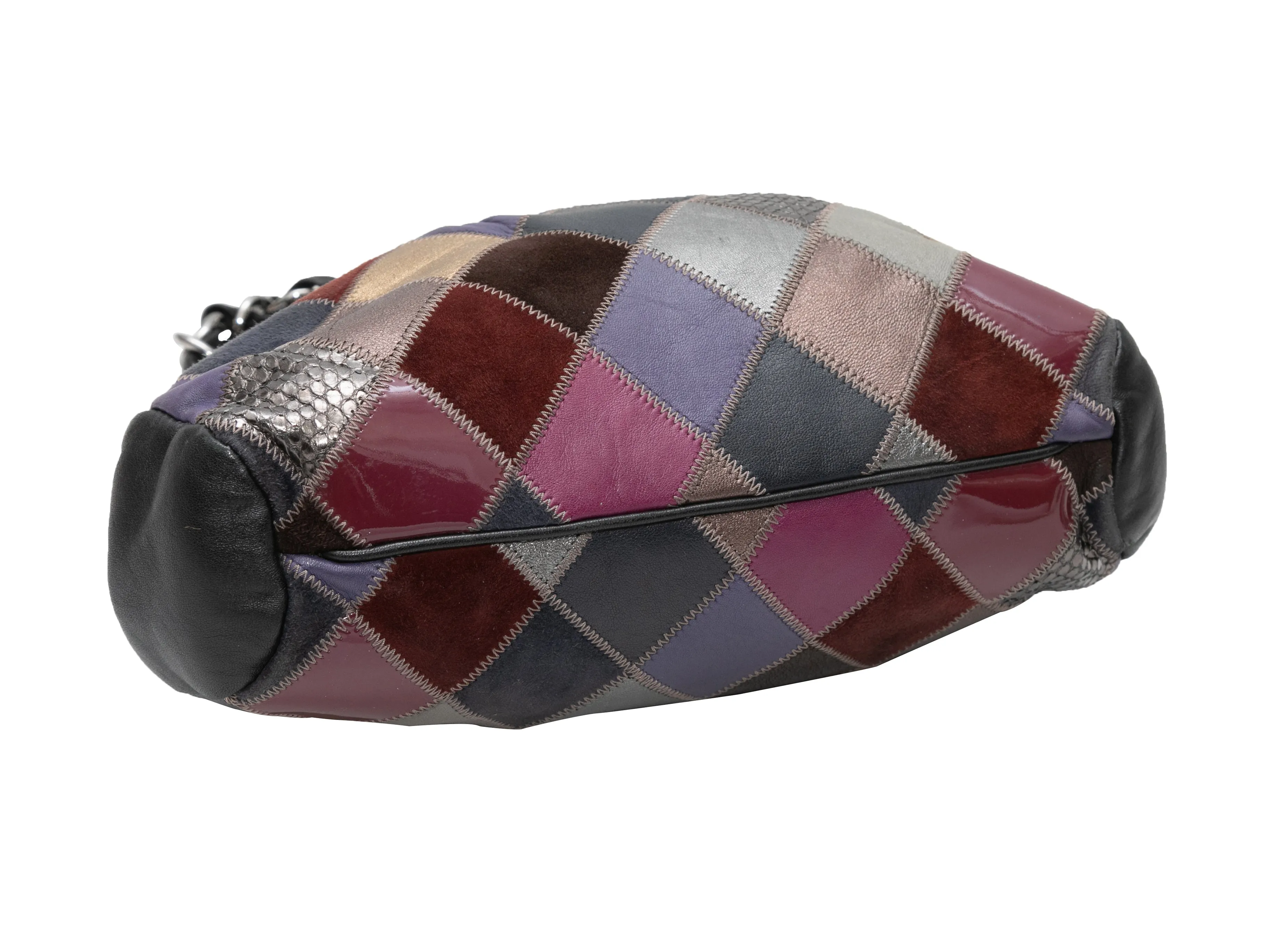 Multicolor Chanel 2005-2006 Patchwork Leather Frame Handbag