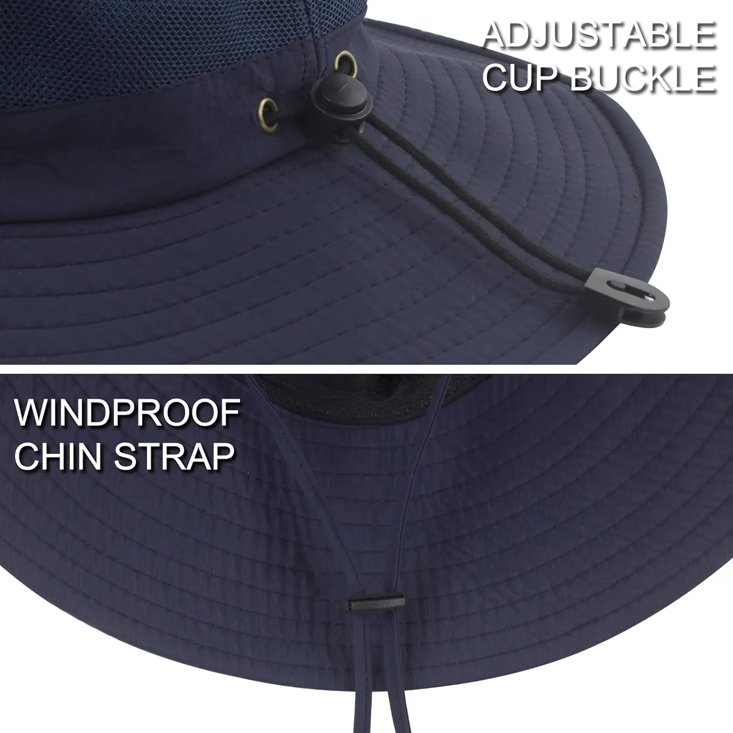 Muryobao Men's Boonie Hat Summer Sun Hat UV Protection Waterproof for Safari Fishing Cap