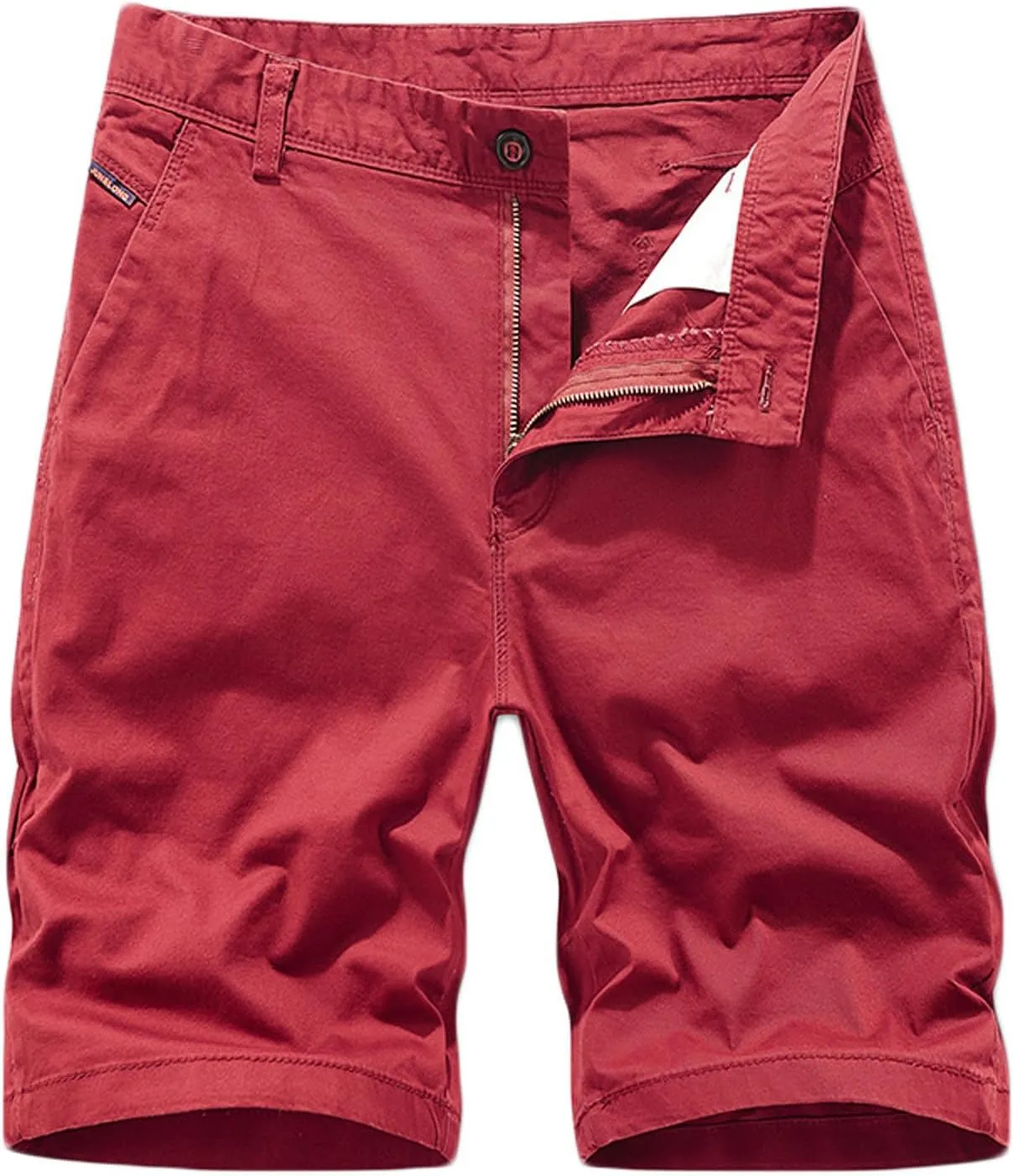 Muscularfit Khaki Shorts for Men 2023 Regular Fit Cotton Cargo Shorts with Pockets Big and Tall Work Utility Shorts Outdoor