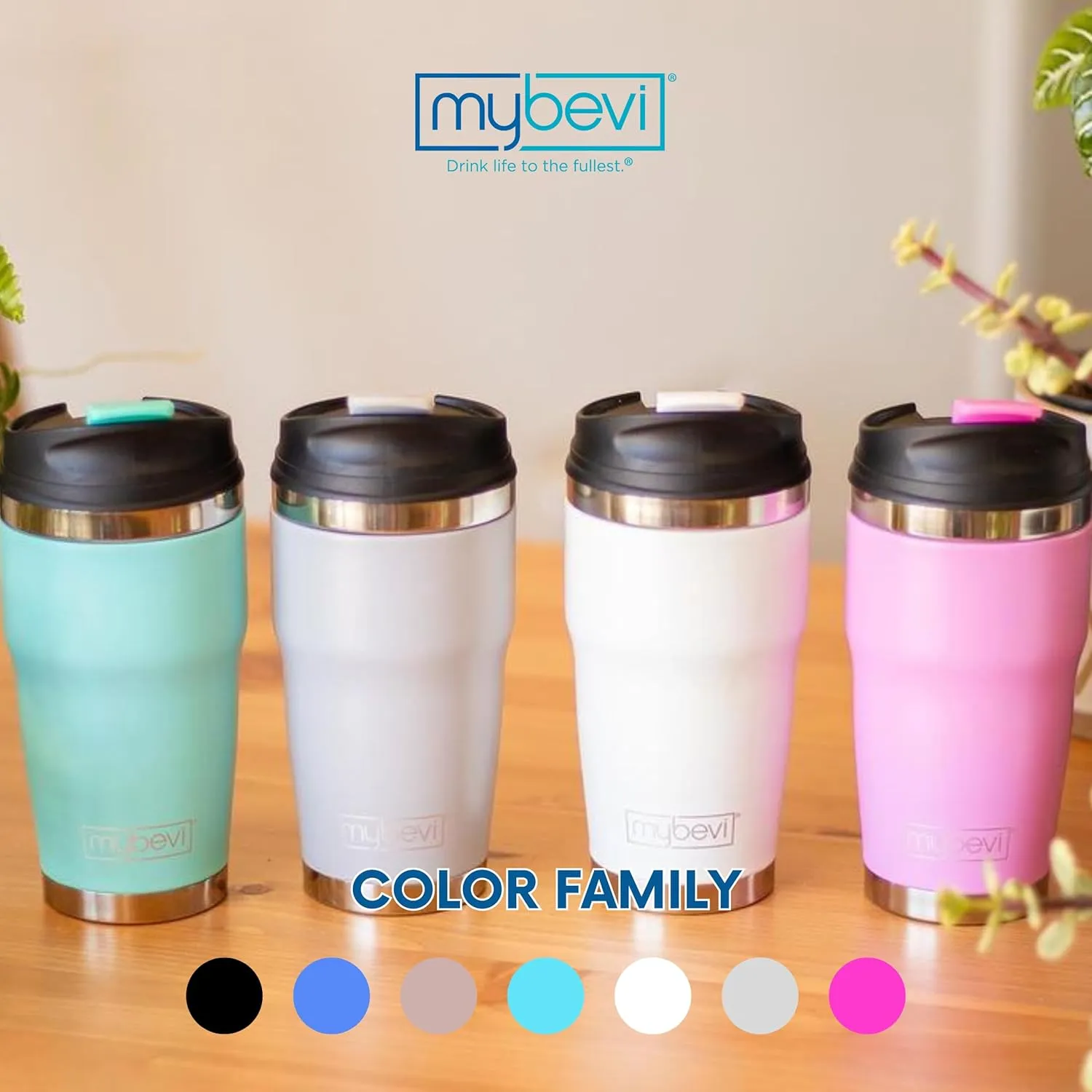 MyBevi Retro Wave Stainless Steel Premium Grade Insulated Travel Tumbler (12 oz Rose Gold, 12 oz)