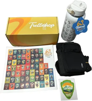 National Parks Water Bottle with Stickers - Adventure Bottle for World Travel - Great American Road Trip - National Park Checklist - Perfect Gifts for Women and Men, Trekking & Exploration