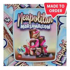 Neapolitan Marshmallow 3.5g Mylar Bags Sprinklez Torch World (made-to-order)