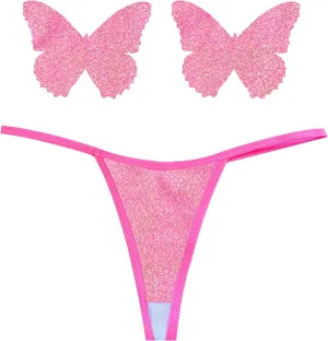 Neva Nude Naughty Knix G String with Matching Nipztix Pasties