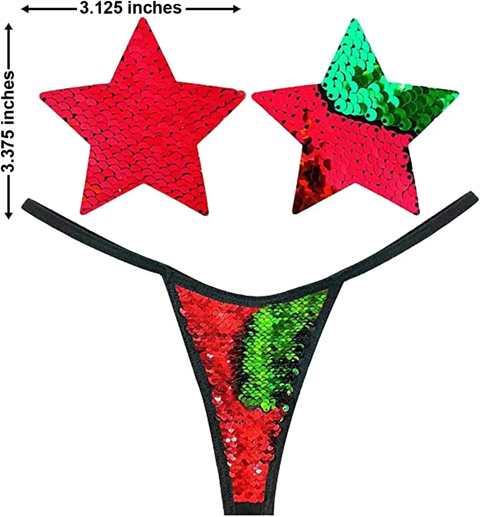 Neva Nude Naughty Knix G String with Matching Nipztix Pasties