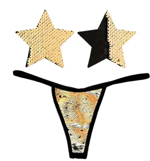 Neva Nude Naughty Knix G String with Matching Nipztix Pasties