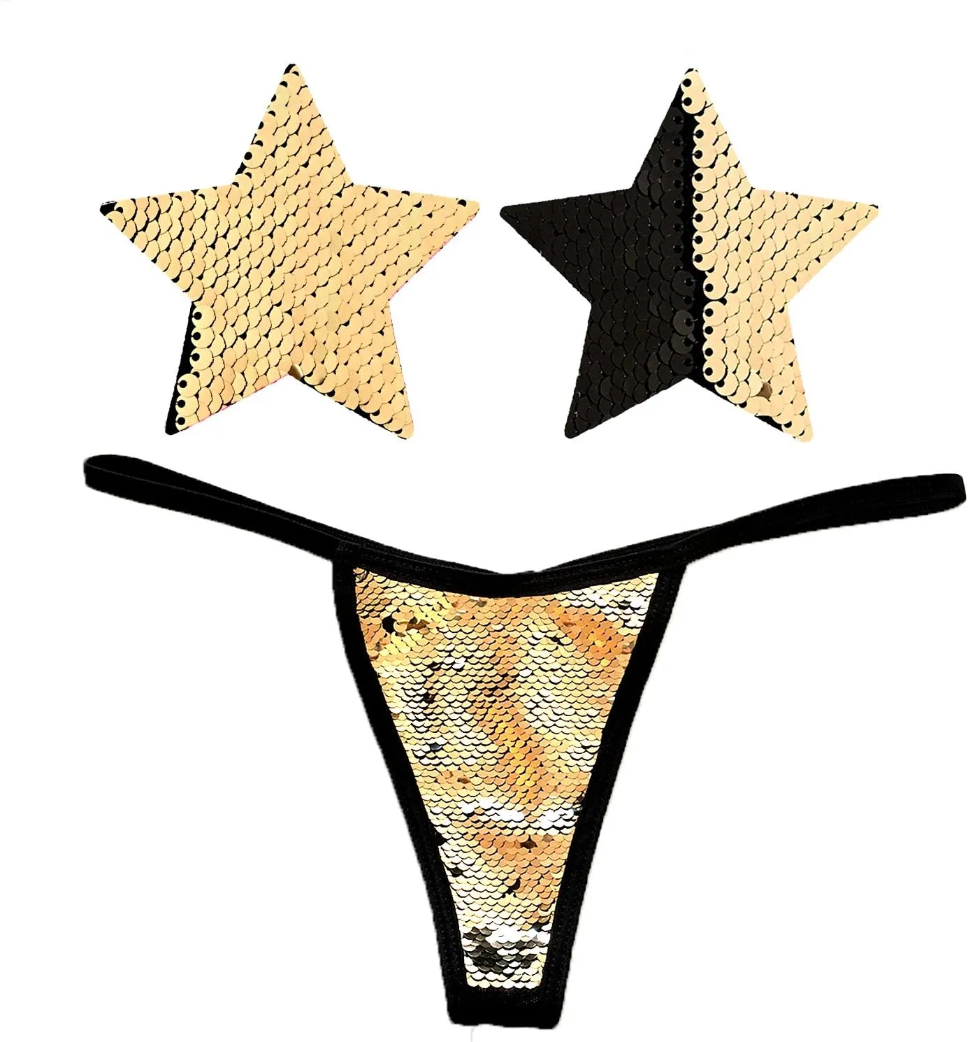 Neva Nude Naughty Knix G String with Matching Nipztix Pasties