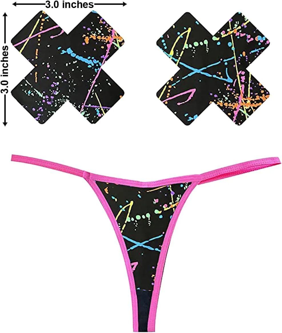 Neva Nude Naughty Knix G String with Matching Nipztix Pasties