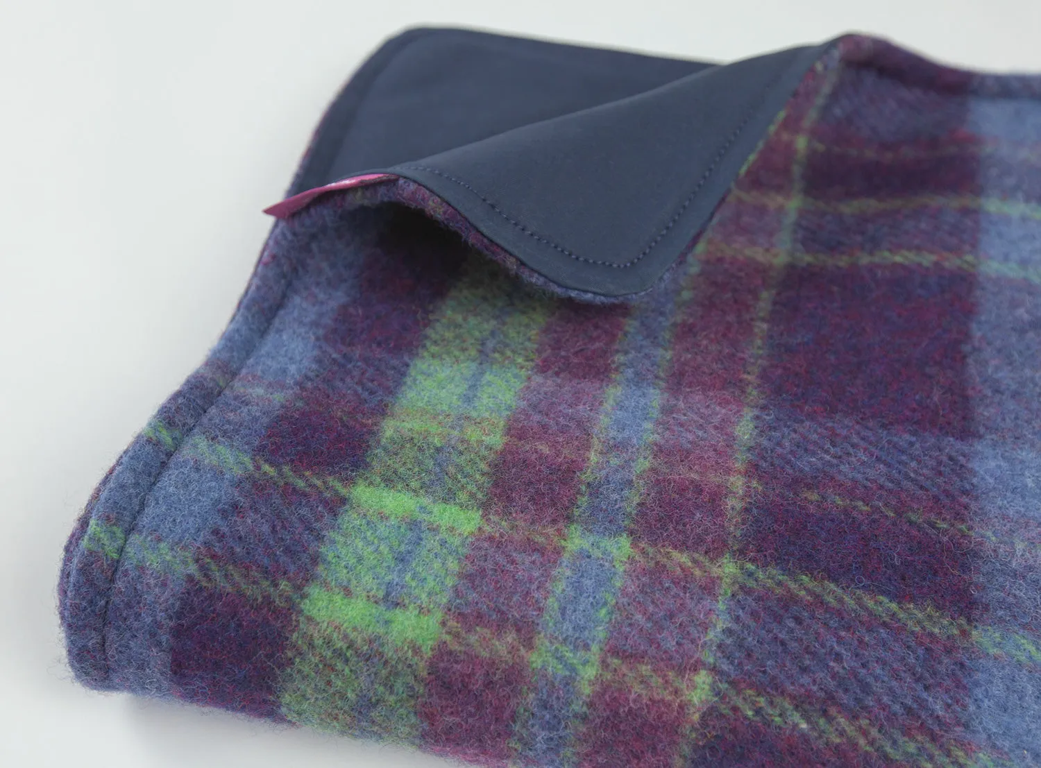New! Atlantic Plaid Wool & Waxed-Cotton Pet Blanket