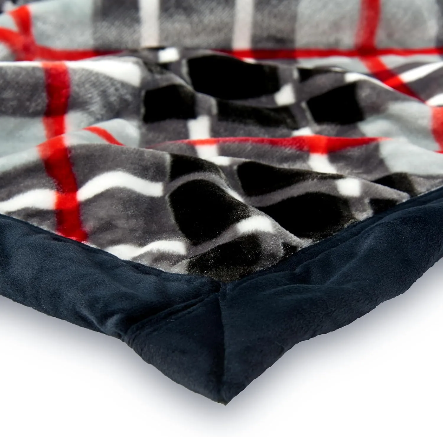 Northwest Ashford Home Cozy Ultimate Plush Throw Blanket, Balmoral Plaid Queen Size 90 x 90 inches