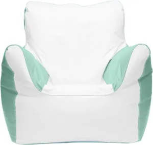 Ocean-Tamer Armchair Marine Boat-Bean Bag, White/Ice Blue(Medium)