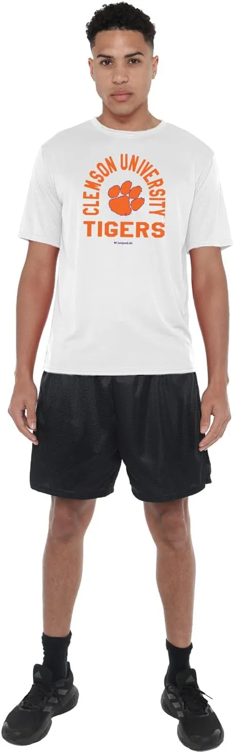 Official NCAA Collegiate Men's Sport Active T-Shirt Arched Name White Collection