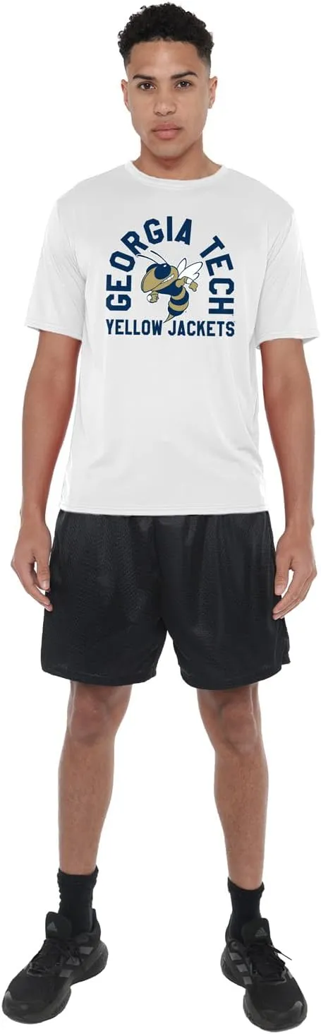 Official NCAA Collegiate Men's Sport Active T-Shirt Arched Name White Collection
